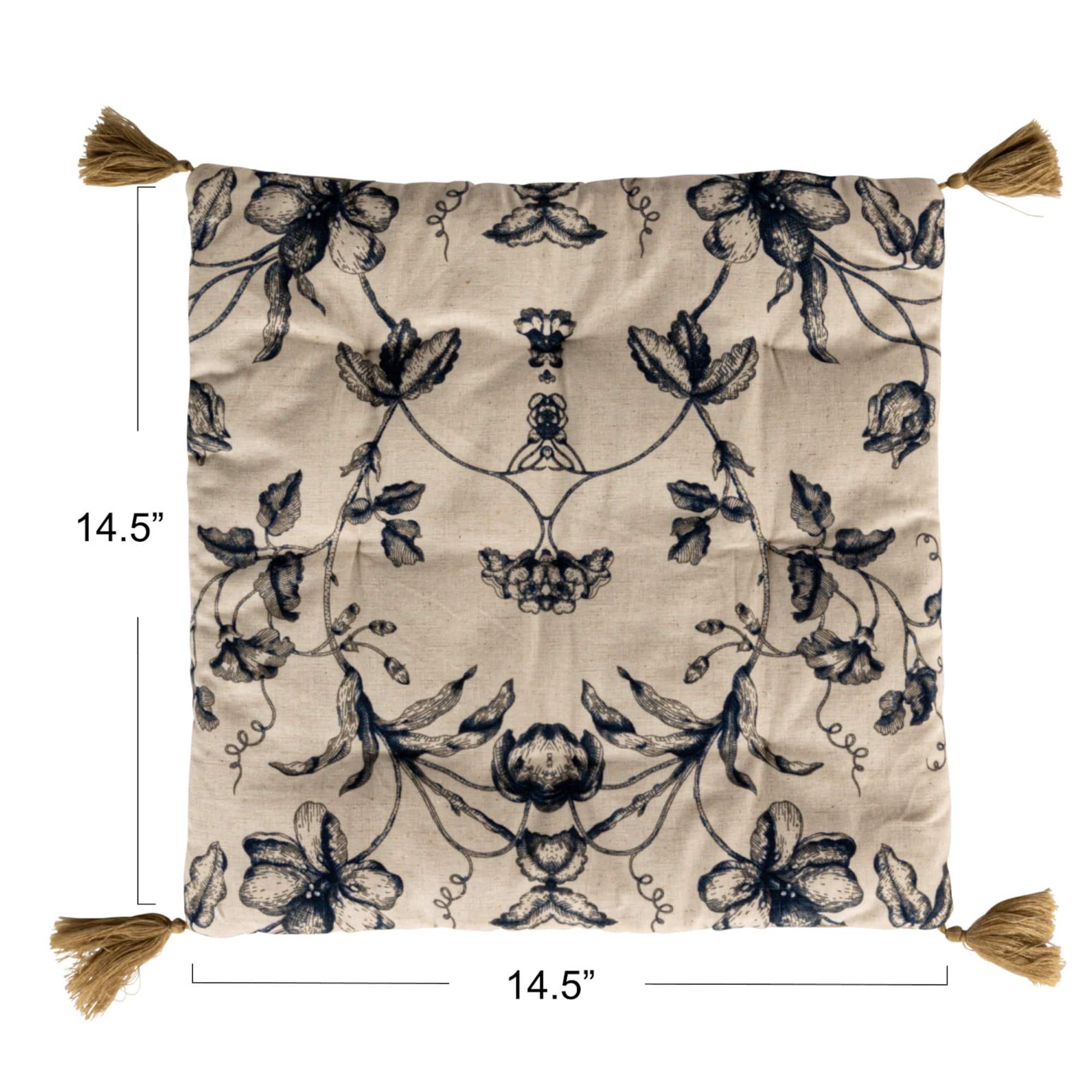 Hello Honey® 14.5" Blue & White Chair Cushion